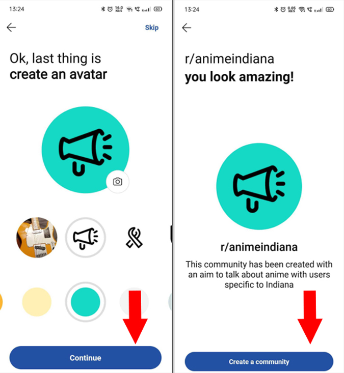 Vista previa Subreddit antes de crearlo en Reddit