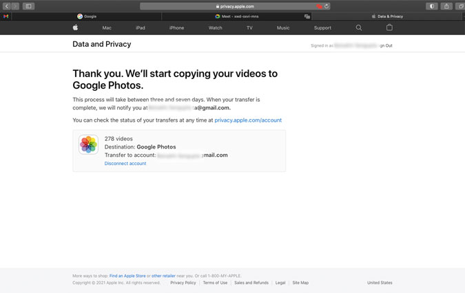 Cómo transferir fotos de iCloud a Google Photos