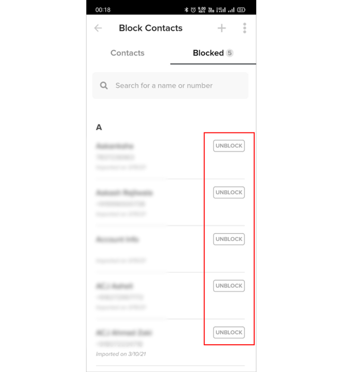 Desbloquear contactos en Tinder