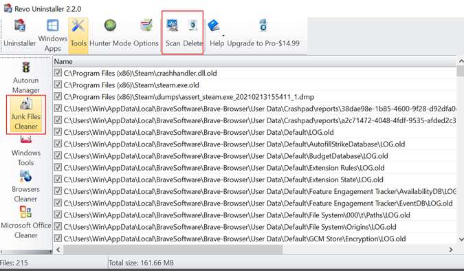 Revero Desinstalador de archivos basura