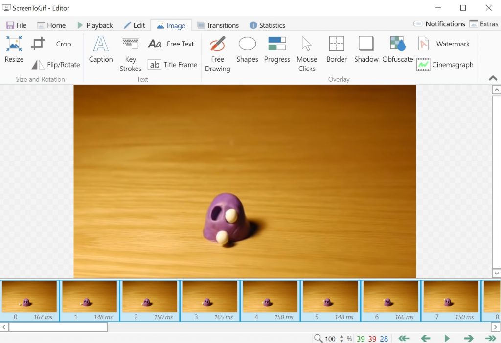 Pantalla a gif