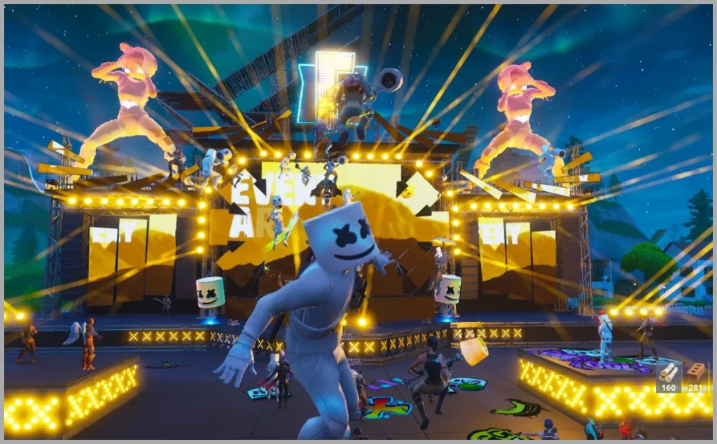 Evento en vivo de Marshmello Showtime en Fortnite Capítulo 1 Temporada 7