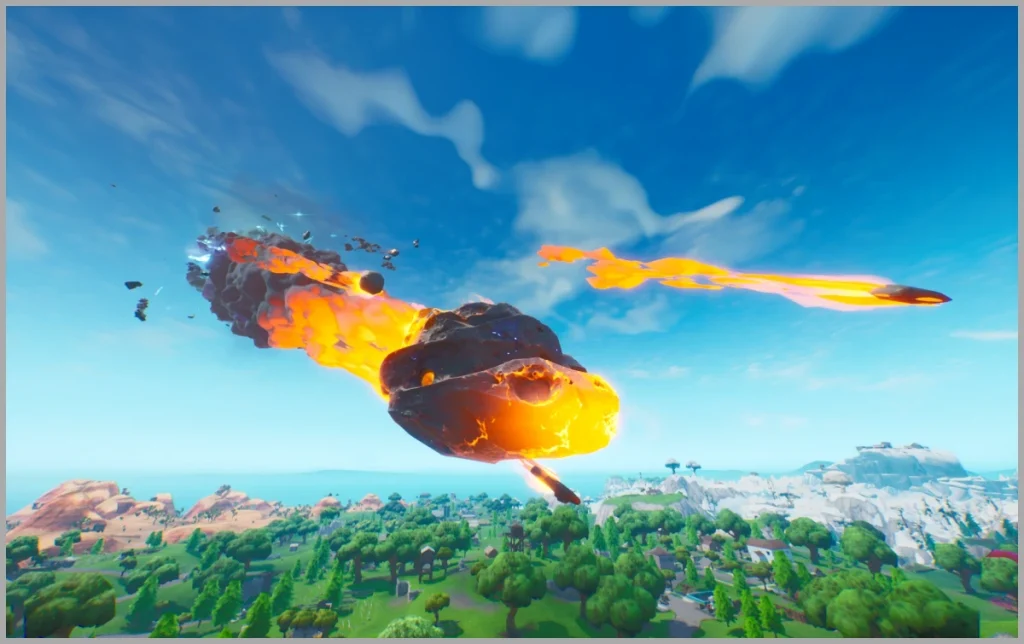 Evento de meteorito en vivo en Fortnite Capítulo 1 Temporada 4