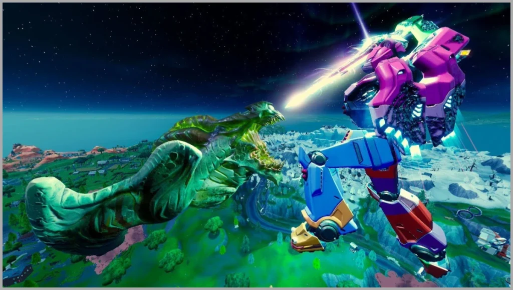 Monster vs Mecha Live Event en Fortnite Capítulo 1 Temporada 9