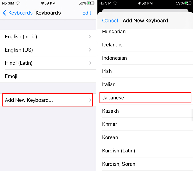 Cómo usar el teclado japonés en iPhone