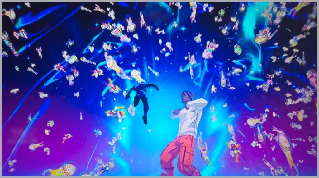 Juice Wrld en Fortnite Remix el final