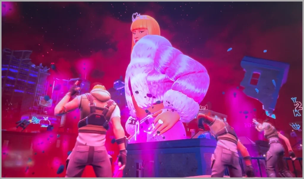 Ice Spice en Fortnite Remix el final