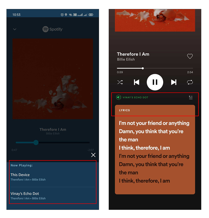 Aplicación de Android de Spotify