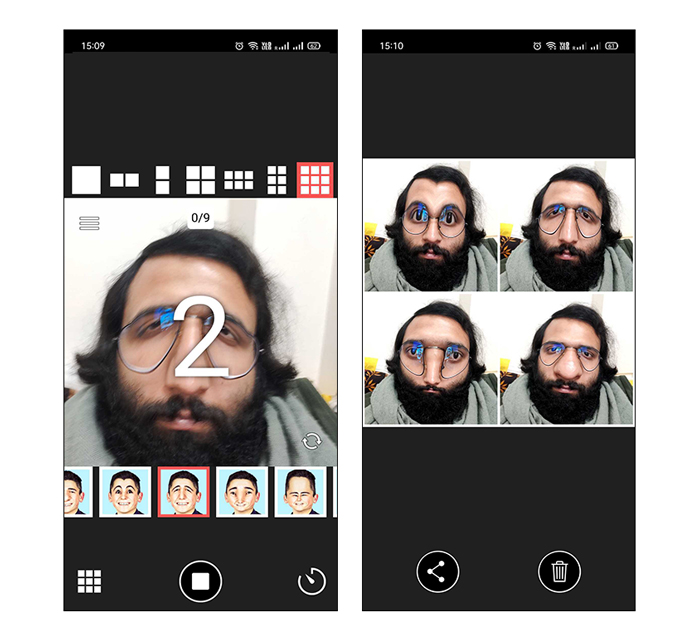 Face Warp: característica de distorsiones de fotomatón