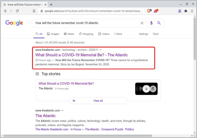 Search-Articke-on-Google