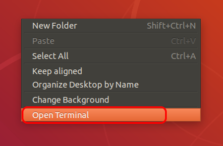 terminal abierto