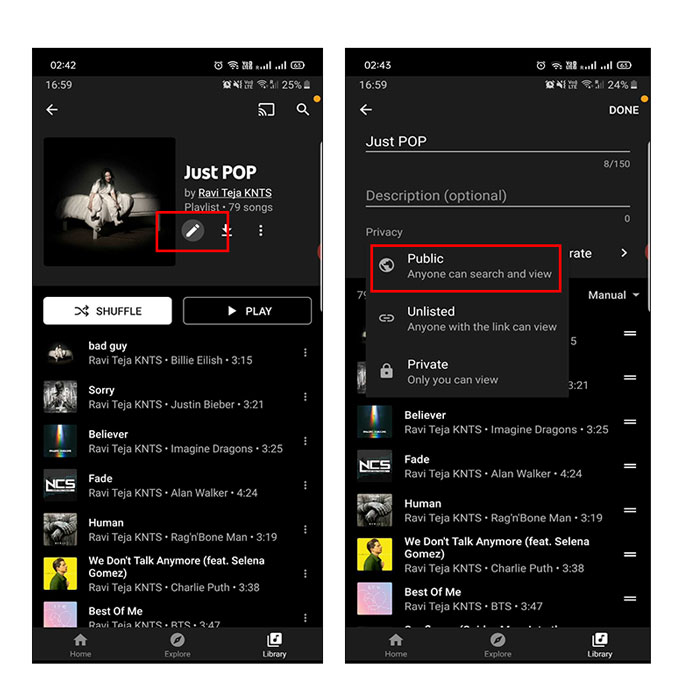 YouTube Music Collabory Lista de reproducción