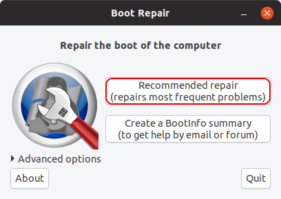 Boot de reposo recomendado
