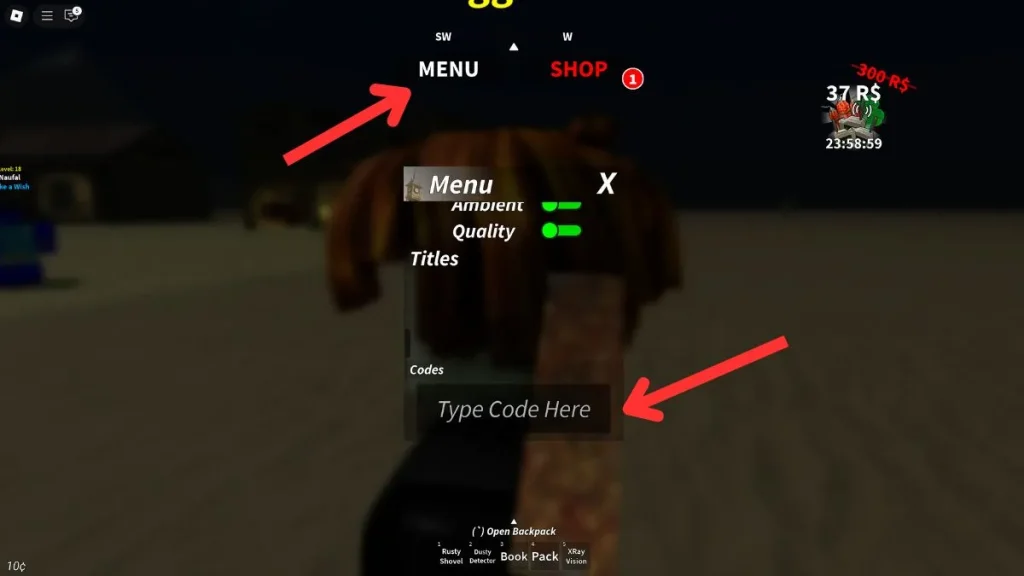 redimir los códigos de detectores del desierto de Roblox