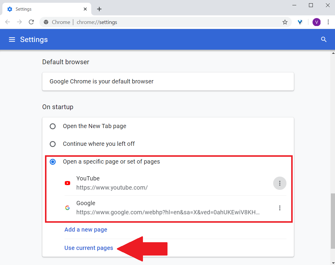 Cómo restaurar las pestañas de Google Chrome después de reiniciar