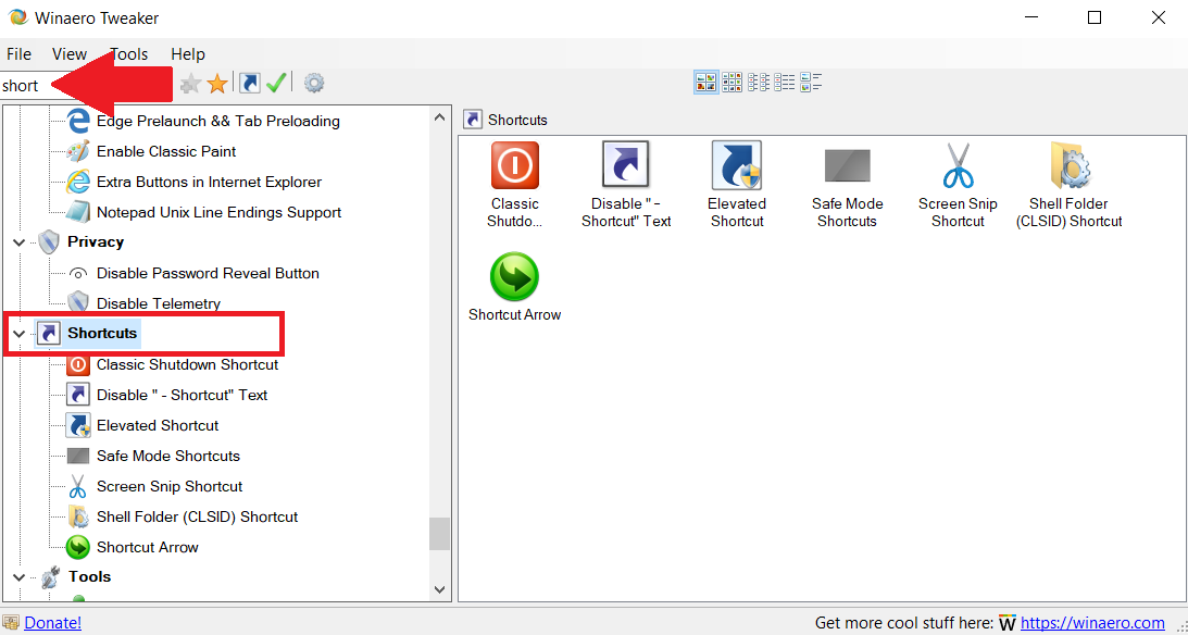 Cómo eliminar la superposición de flecha de acceso directo en Windows