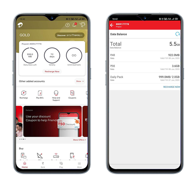 Aplicación Airtel