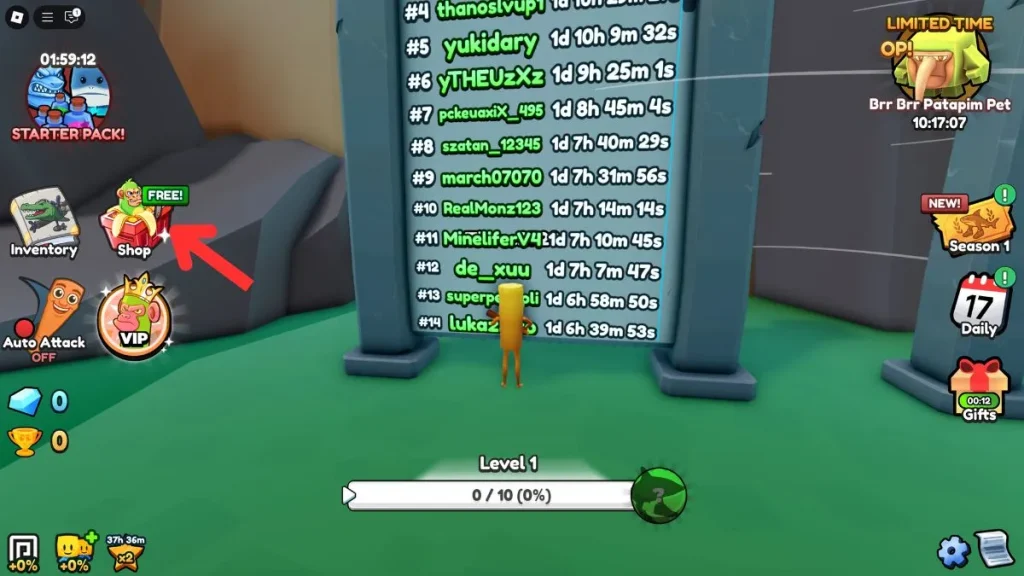 Redime los códigos de evolución de Roblox Brainrot (1)