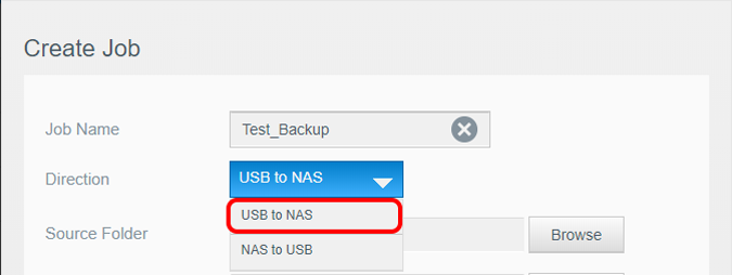 copia de seguridad-dirección-USB a NAS