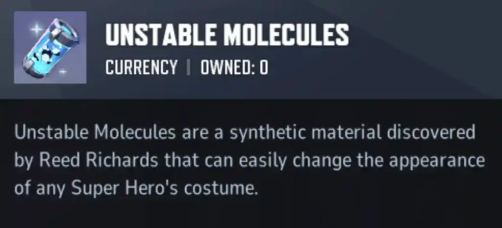 Moléculas inestables Marvel Rivals