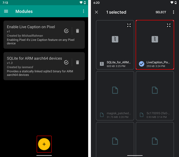 Agregue el módulo de subtítulos de Pixel Live a Magisk