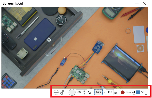 Pantalla a gif