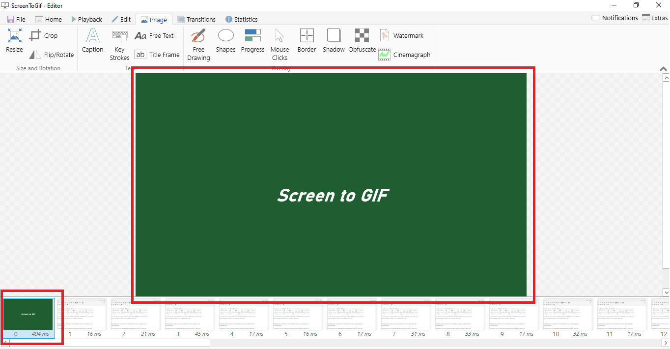 Pantalla a gif