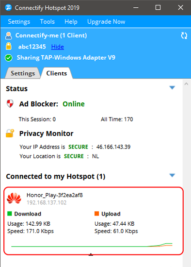 Connectify-conectado-cliente
