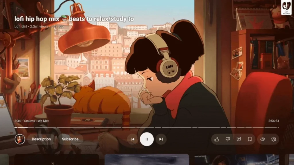 Actualización de rediseño de la aplicación de televisión de YouTube