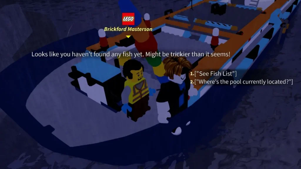 Pregunte a Brickford Masterson en Fisch Roblox