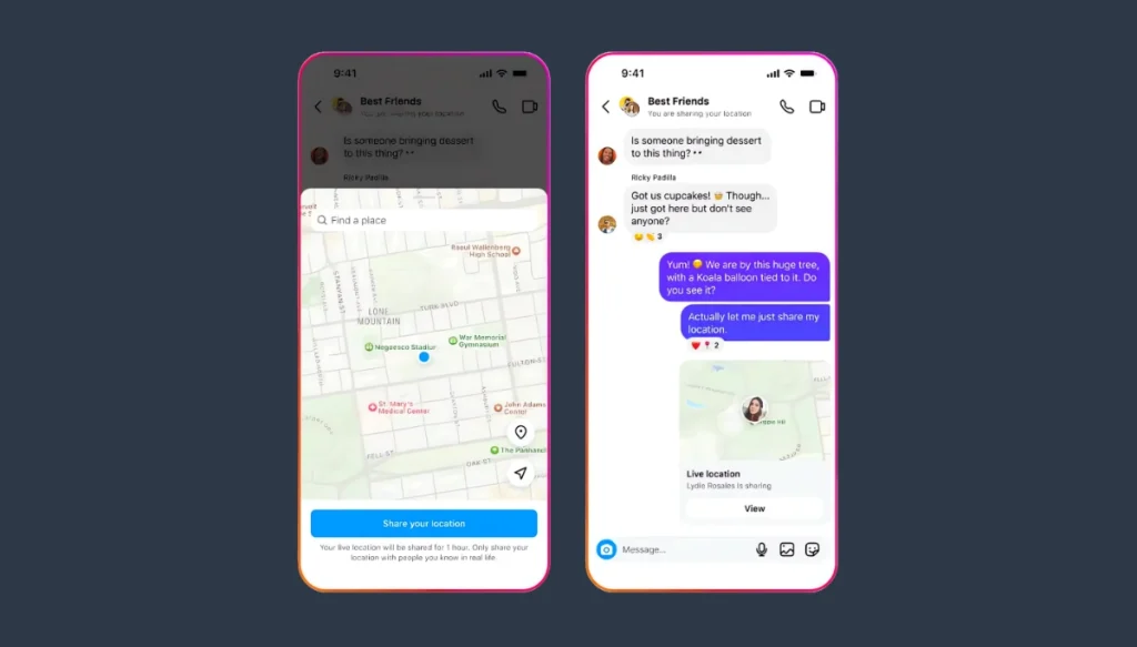 2 formas de compartir su ubicación en vivo en Instagram DM