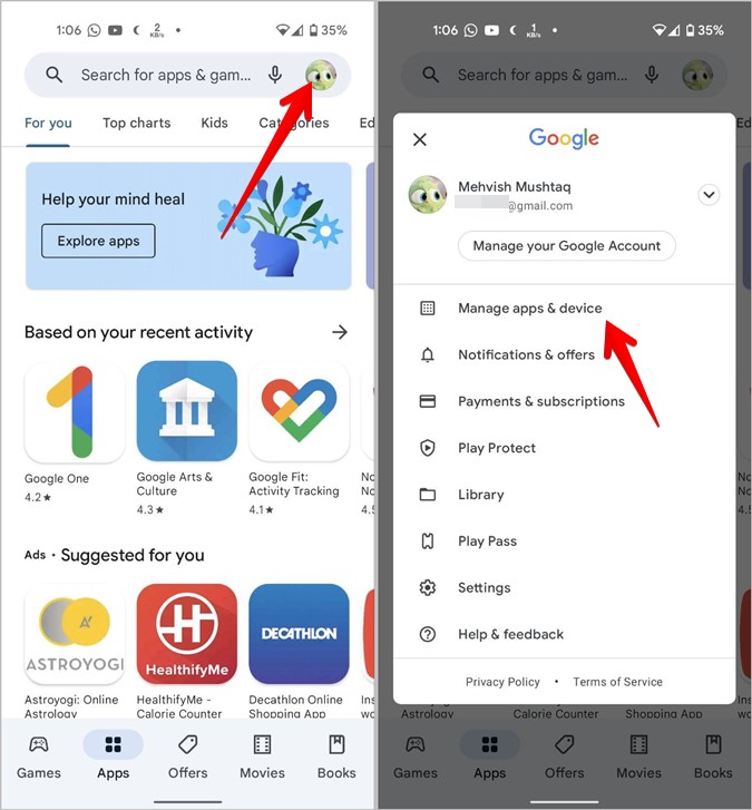 Aplicaciones de Android Play Store