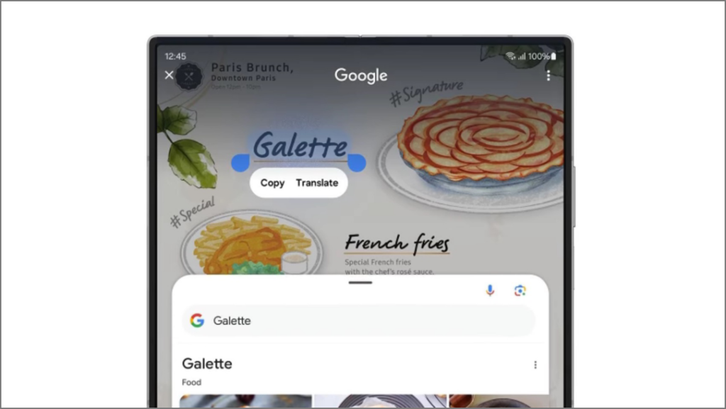 Galaxy AI características en Z Fold 6