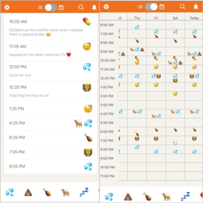 Aplicación de programación de cachorros de cachorro hasta la fecha