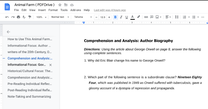 Abrir archivo PDF en Google Docs
