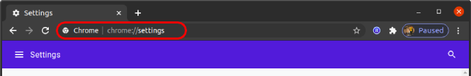 Configuración de Chrome Omnibar