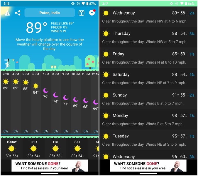 clima de zanahoria para Android
