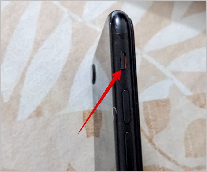 interruptor de sonido de iPhone