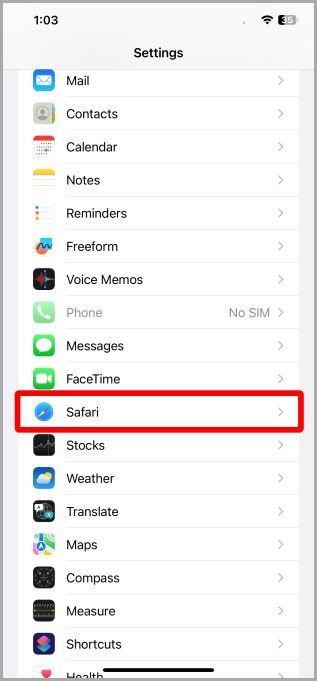 Configuración iOS