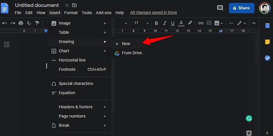 Creación de marcas de agua en Google Docs