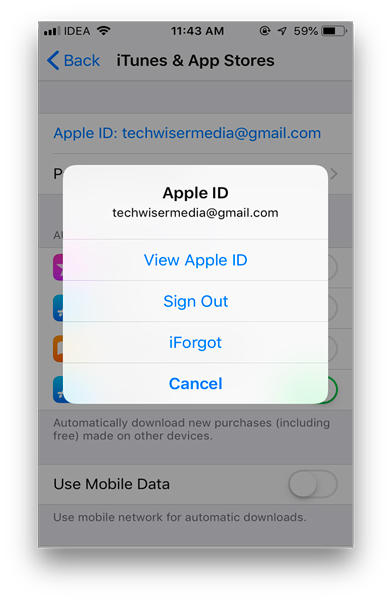Cómo cambiar la App Store Country: Ver ID de Apple