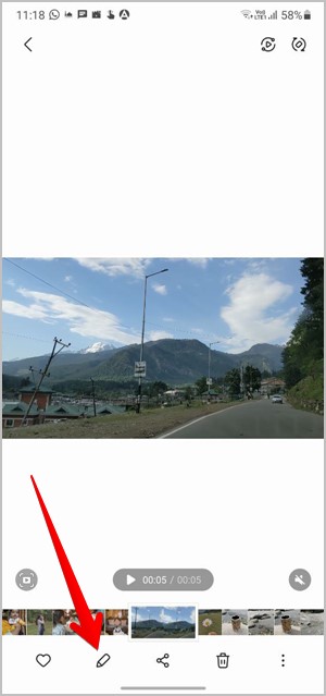 Cambiar la velocidad de video Samsung Edit