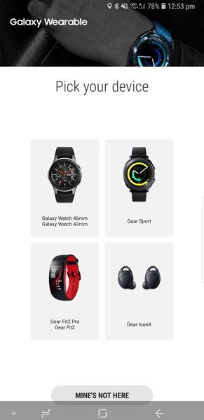Aplicación portátil Galaxy en su Android