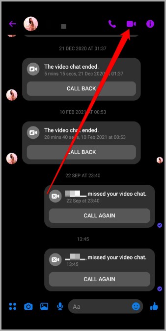 Iniciar una videollamada