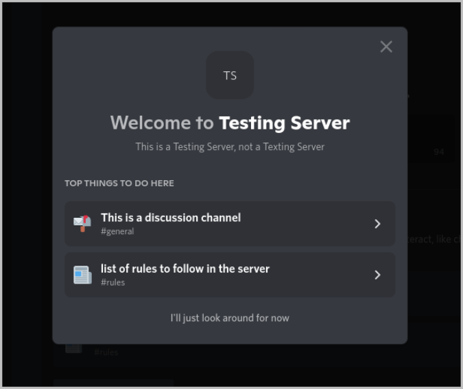 Mensaje de bienvenida en Discord