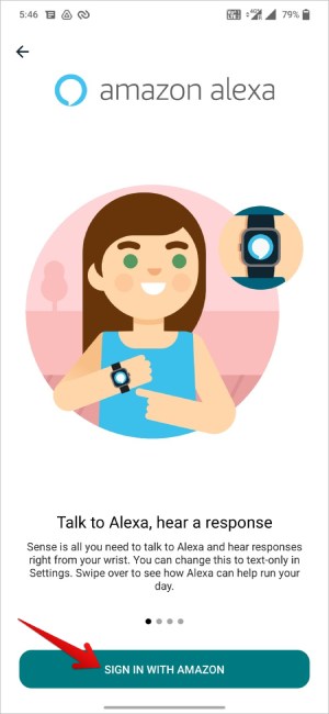 Inicie sesión con Amazon para Alexa en Fitbit