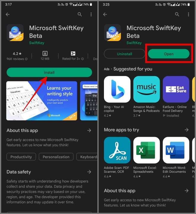 Microsoft Swiftkey Beta Android