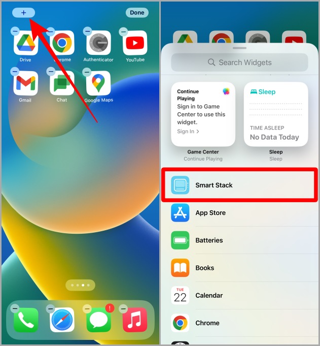 Agregar un widget en iPhone