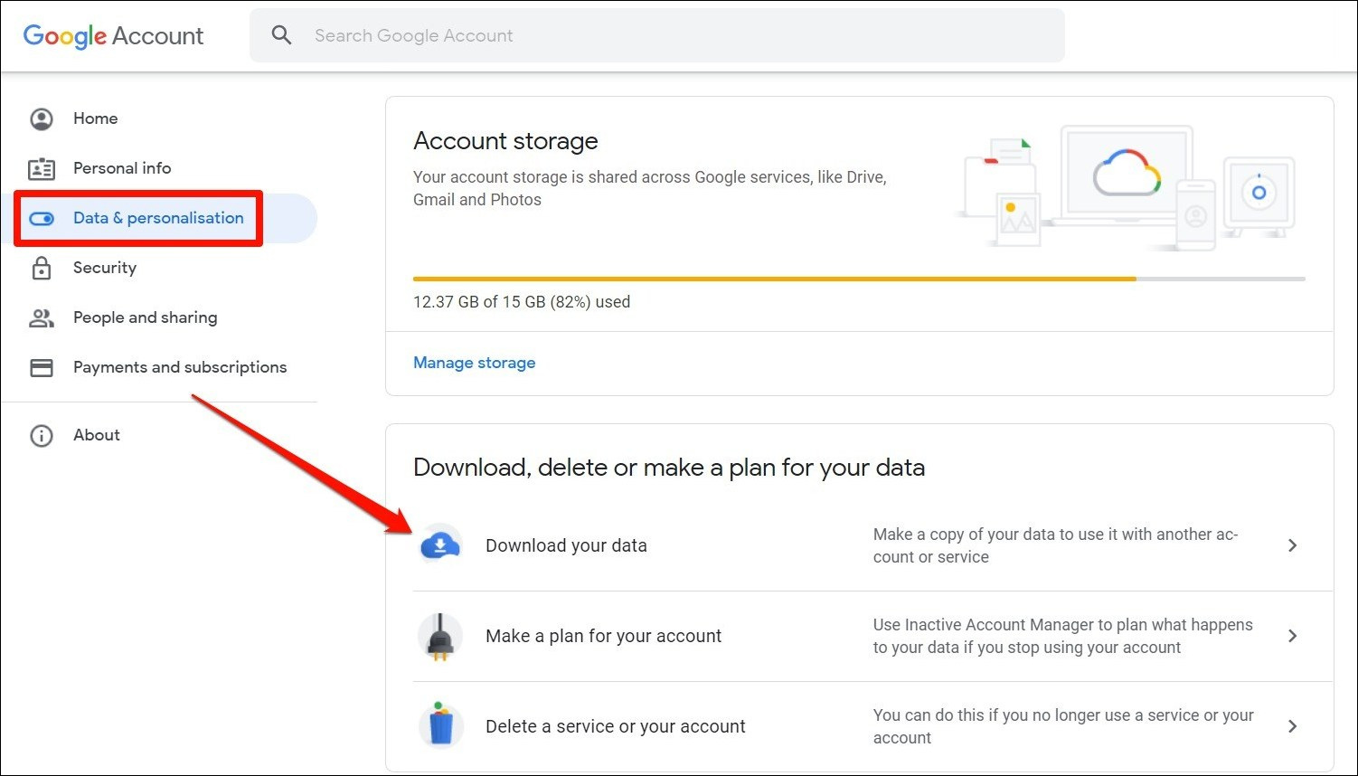 Datos y personalización