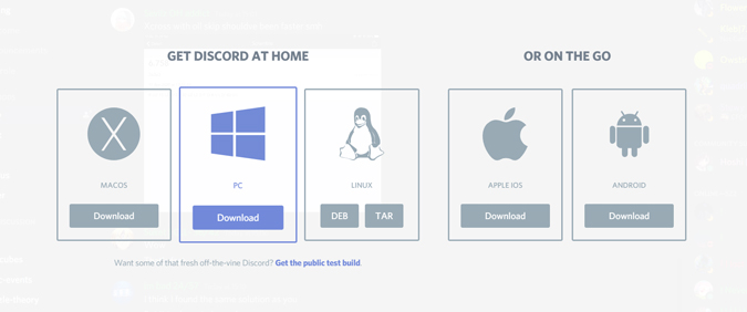 Descargar discord de la aplicación Discord